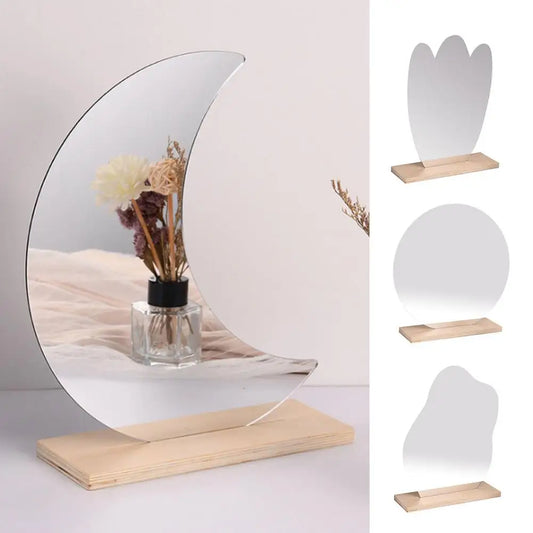 Miroir de courtoisie en acrylique, décoration esthétique irrégulière
