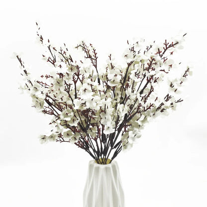 Fleurs artificielles de gypsophile en soie rose en petits bouquets