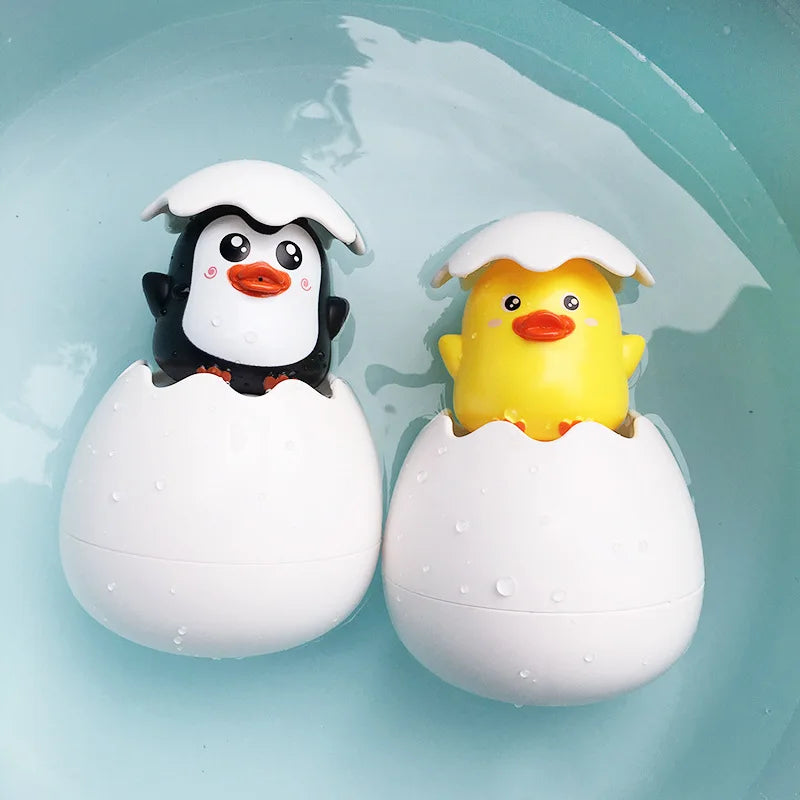 Baby-Badespielzeug – süßes Enten-Pinguin-Ei für Kinder