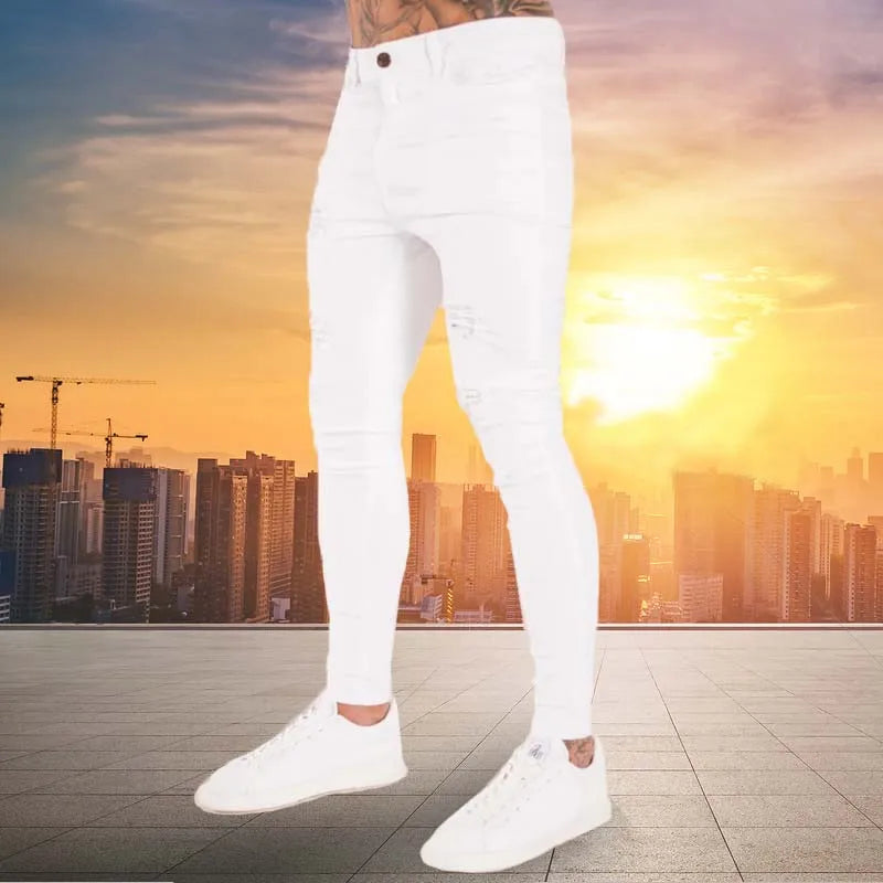 Neue Hip Hop Skinny Jeans für Herren