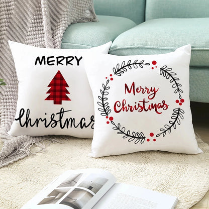 Housse de coussin de Noël 45 cm pour la décoration intérieure