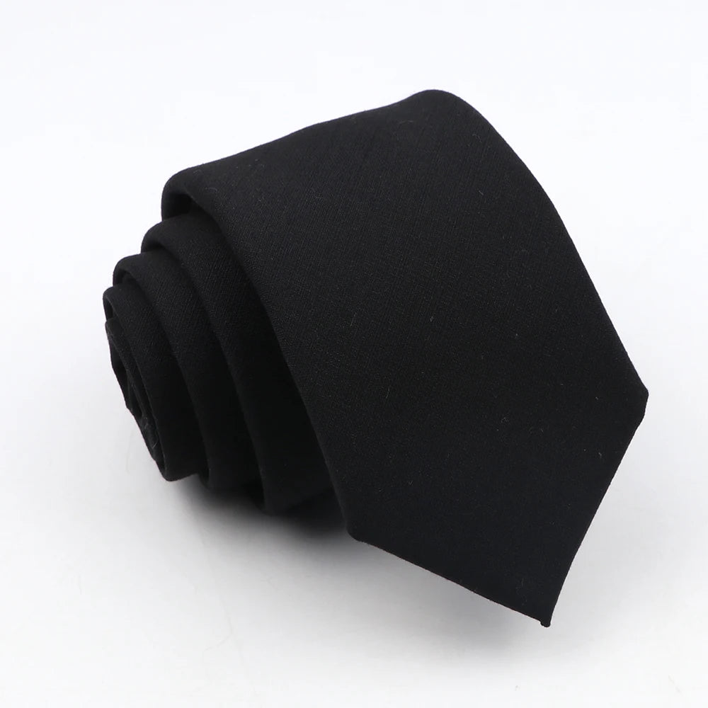 Skinny Solid Color Necktie for Casual Wedding Suit