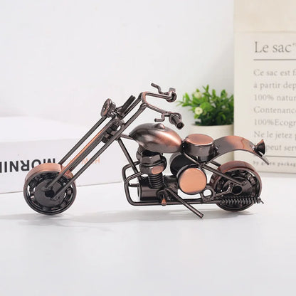 Retro Home Decor Handmade Metal Motorcycle
