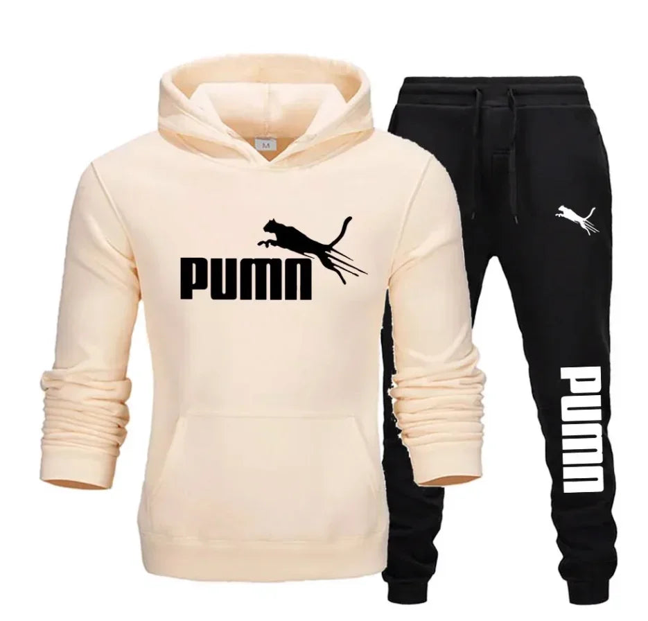 Men's Pullover Hooded Gym Tracksuit