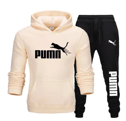 Men's Pullover Hooded Gym Tracksuit