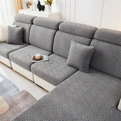 Jacquard Stretchable Thicken Sofa Seat Cover