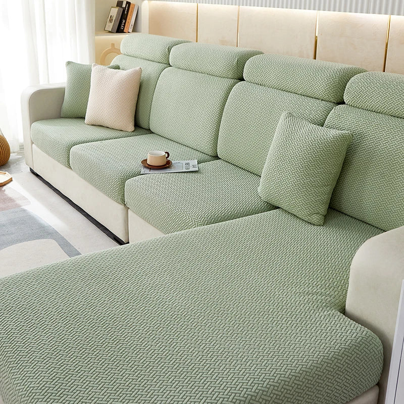 Jacquard Stretchable Thicken Sofa Seat Cover