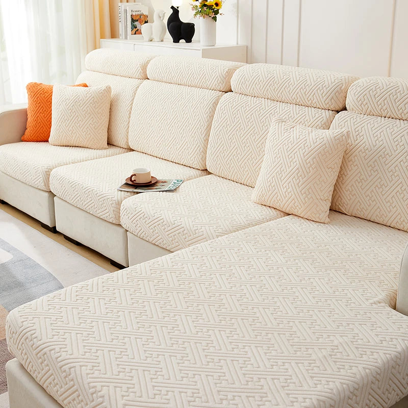 Jacquard Stretchable Thicken Sofa Seat Cover
