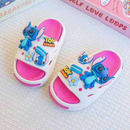 Kid's Cartoon Stitch Double Soft-Soled Non-Slip Shoes