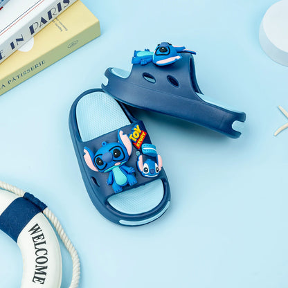 Kid's Cartoon Stitch Double Soft-Soled Non-Slip Shoes