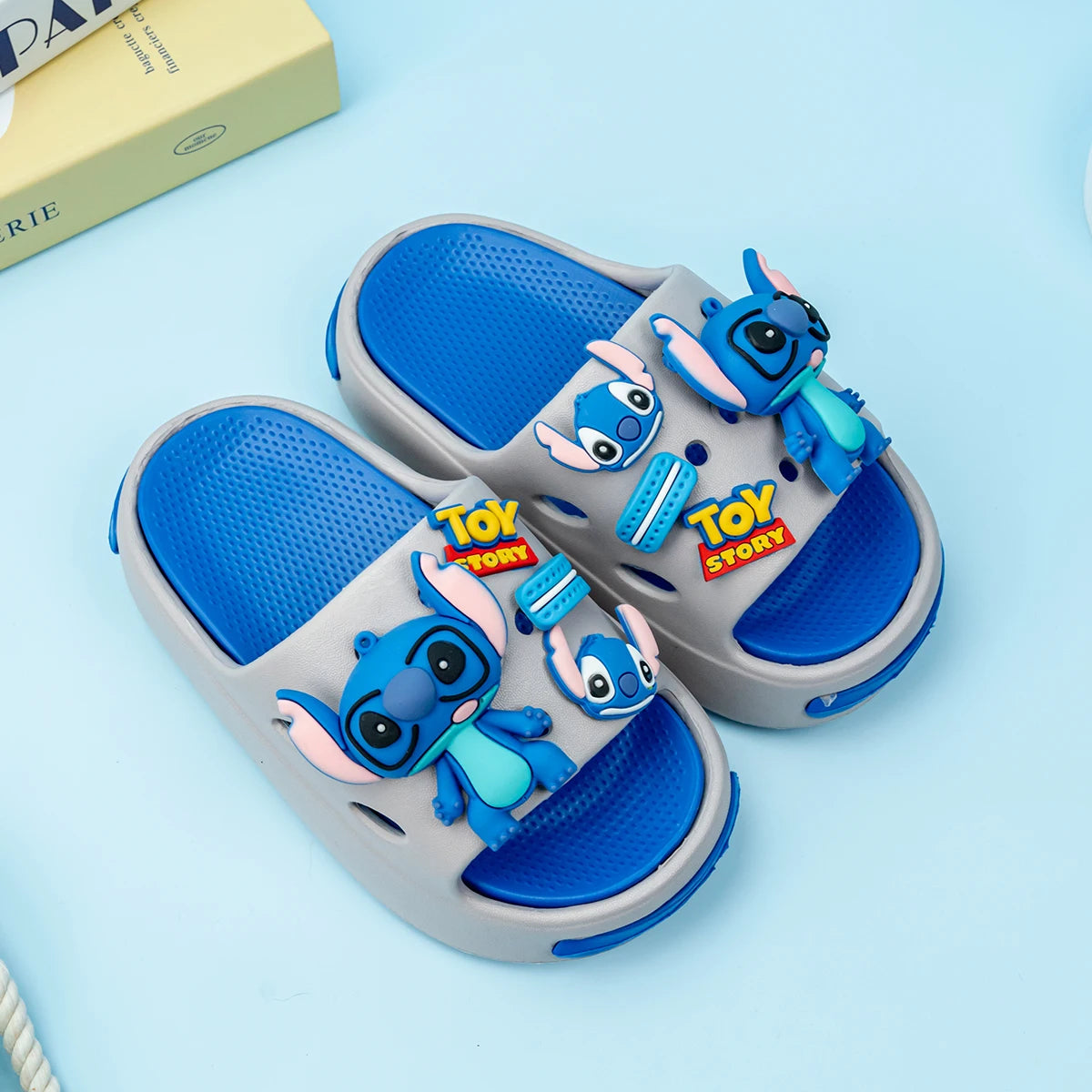 Kid's Cartoon Stitch Double Soft-Soled Non-Slip Shoes