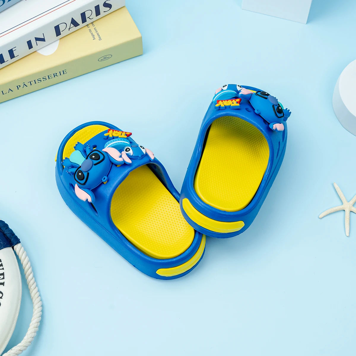 Kid's Cartoon Stitch Double Soft-Soled Non-Slip Shoes