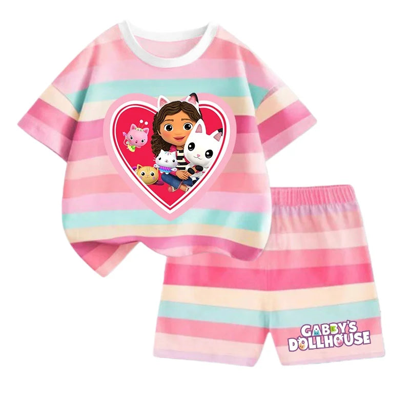 Kid's Printed Short Sleeve Cloth Set