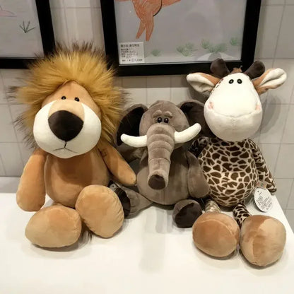 Kid's Stuffed Plush Animals Jungle Toys