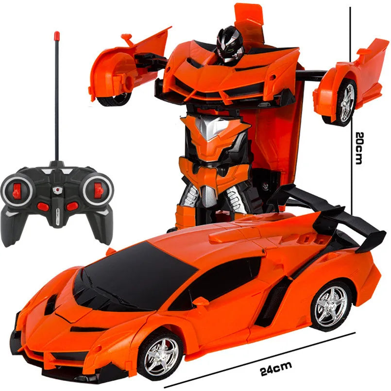 Kid's 2 in 1 Electric Transformation RC Robot Car
