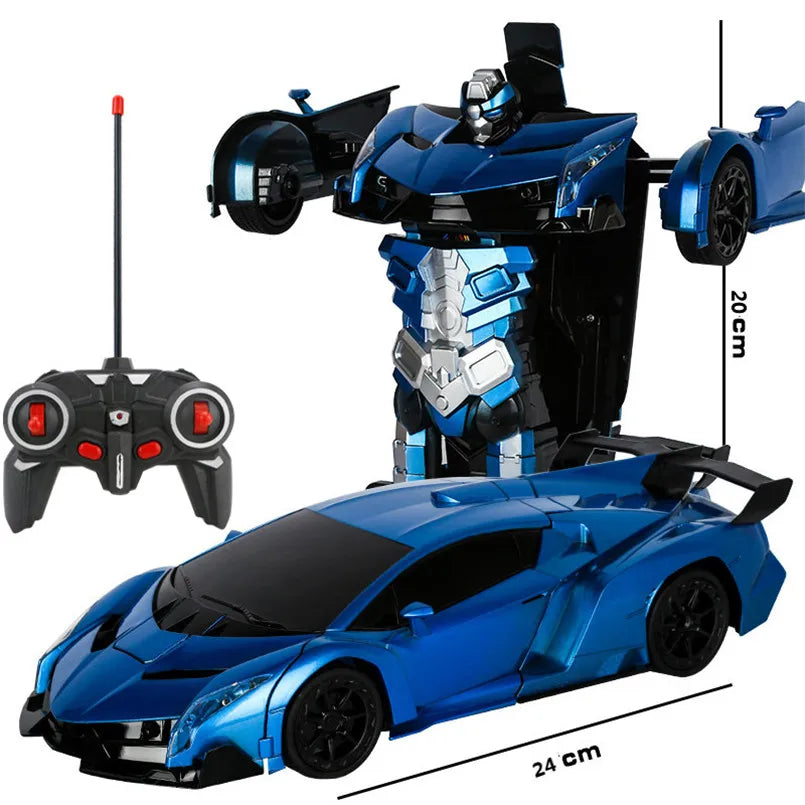 Kid's 2 in 1 Electric Transformation RC Robot Car