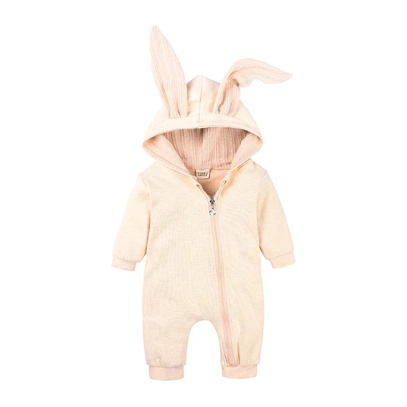 Kid's Long Sleeve Animal Shape Cotton Rompers