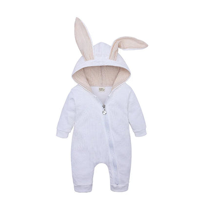 Kid's Long Sleeve Animal Shape Cotton Rompers