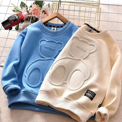Kids Long Sleeve O-Neck Jumper Sweaters