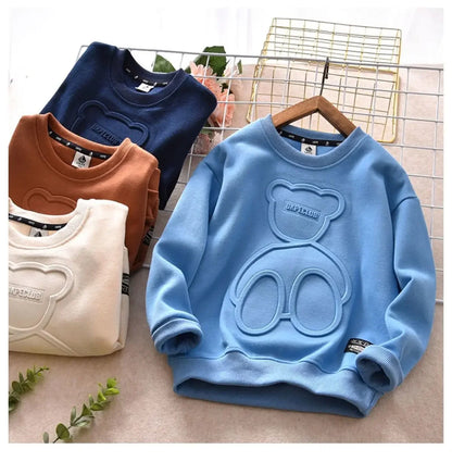 Kid's Long Sleeve O Neck Jumper Sweaters
