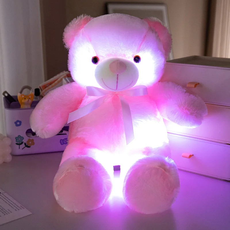 Kid's Luminous Light Up LED Teddy Bear Plush Toy
