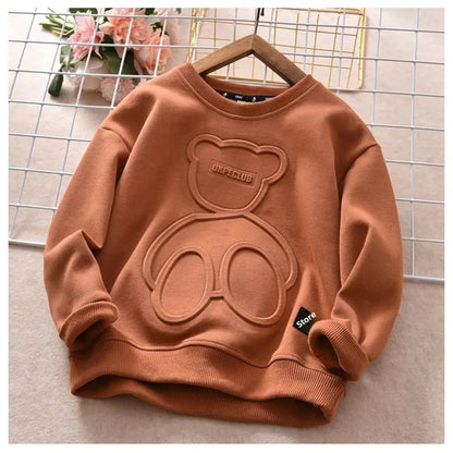 Kids Long Sleeve O-Neck Jumper Sweaters