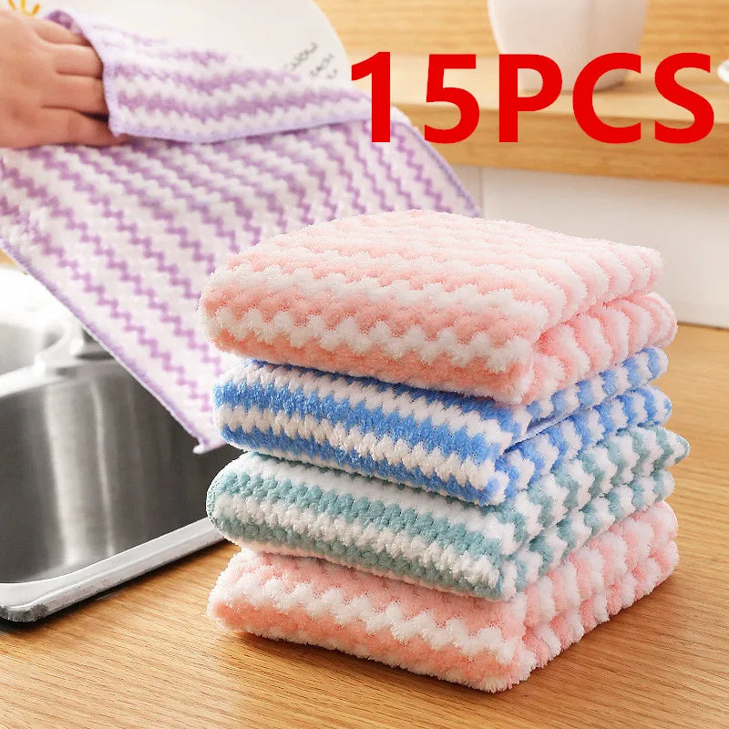 Kitchen Coral Fleece CleaningDry Cleaning Rags