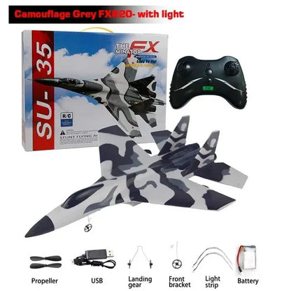 LED Light 2.4G RC SU35 Aircraft Gliders