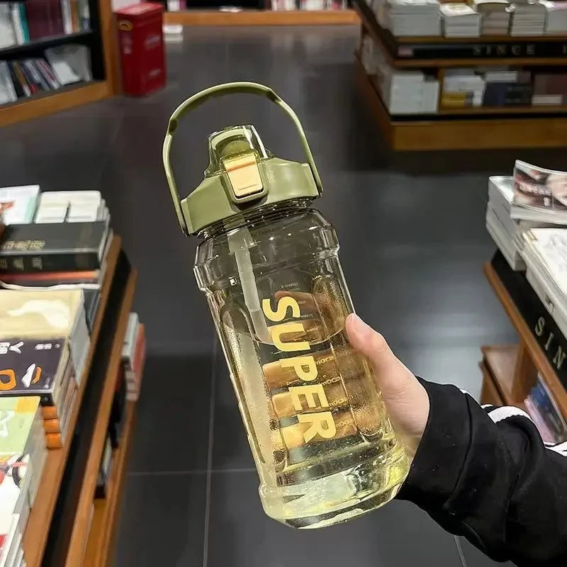 Large Capacity Plastic Sports Water Bottle