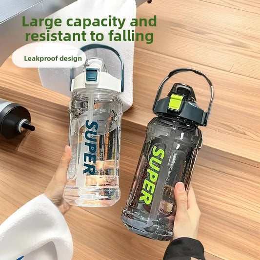 Large Capacity Plastic Sports Water Bottle