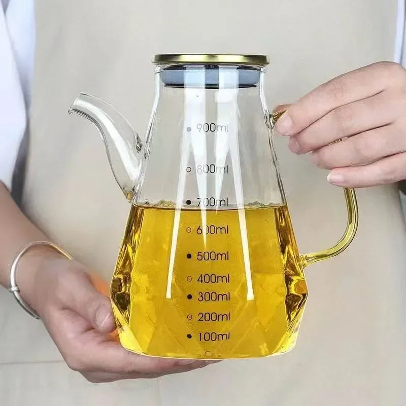 Leak Proof Glass Oil Dispenser
