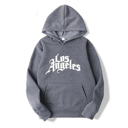 Los Angeles Letter Print Men's Pullover Hoodie