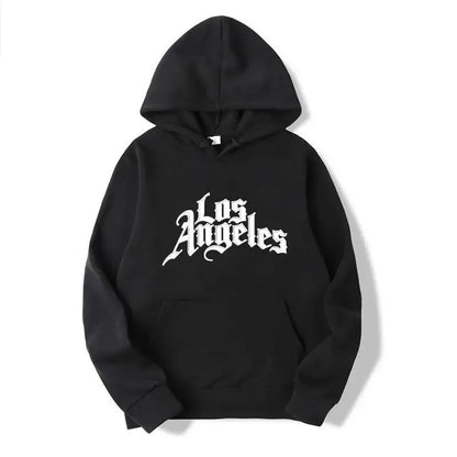 Los Angeles Letter Print Men's Pullover Hoodie