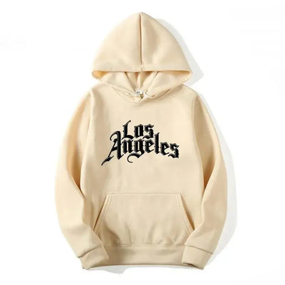 Los Angeles Letter Print Men's Pullover Hoodie