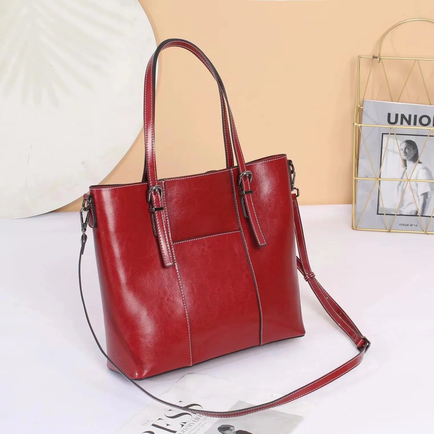 Luxurious Soft Genuine Leather Women's Handbag