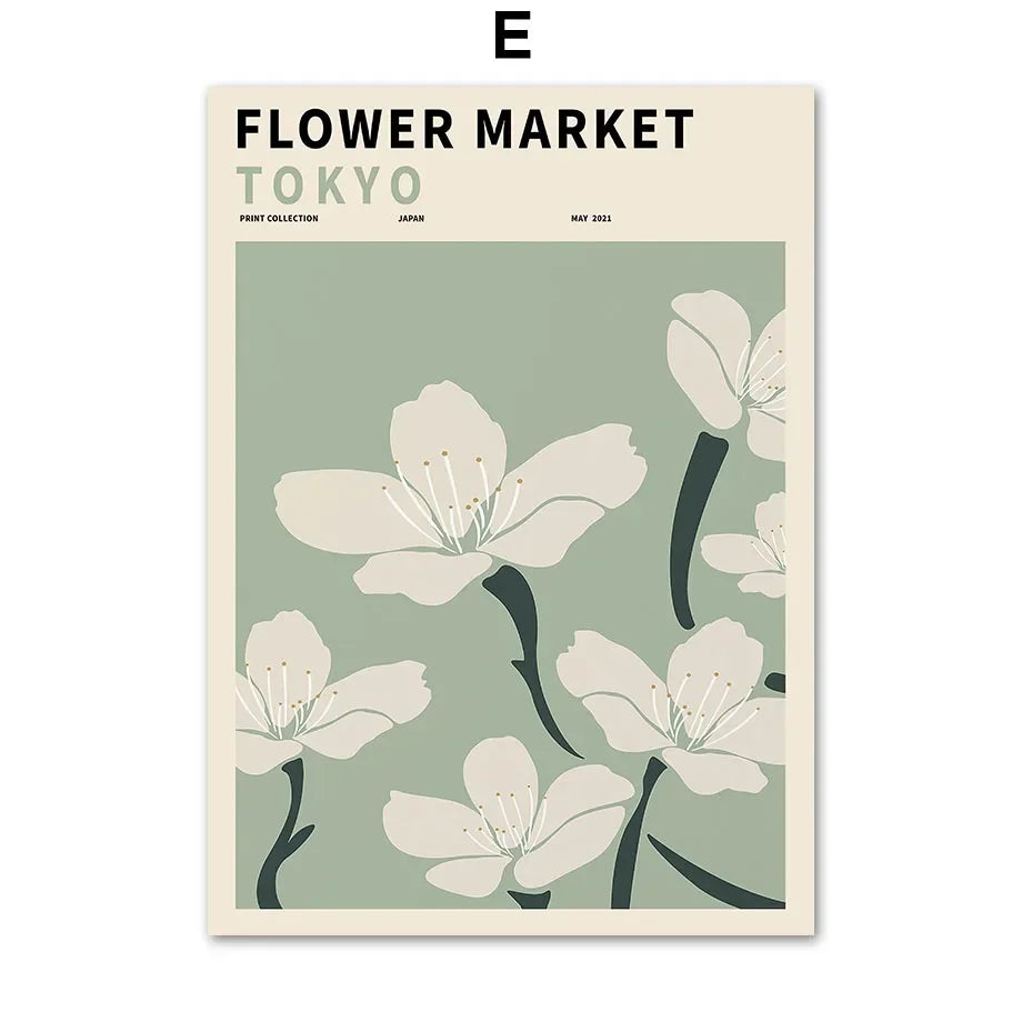 Matisse Canvas Flower Market Poster Wall Art