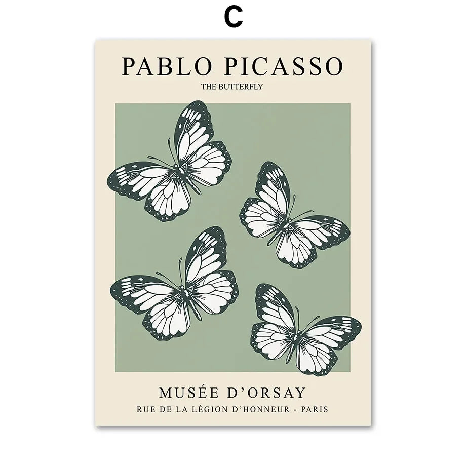 Matisse Canvas Flower Market Poster Wall Art