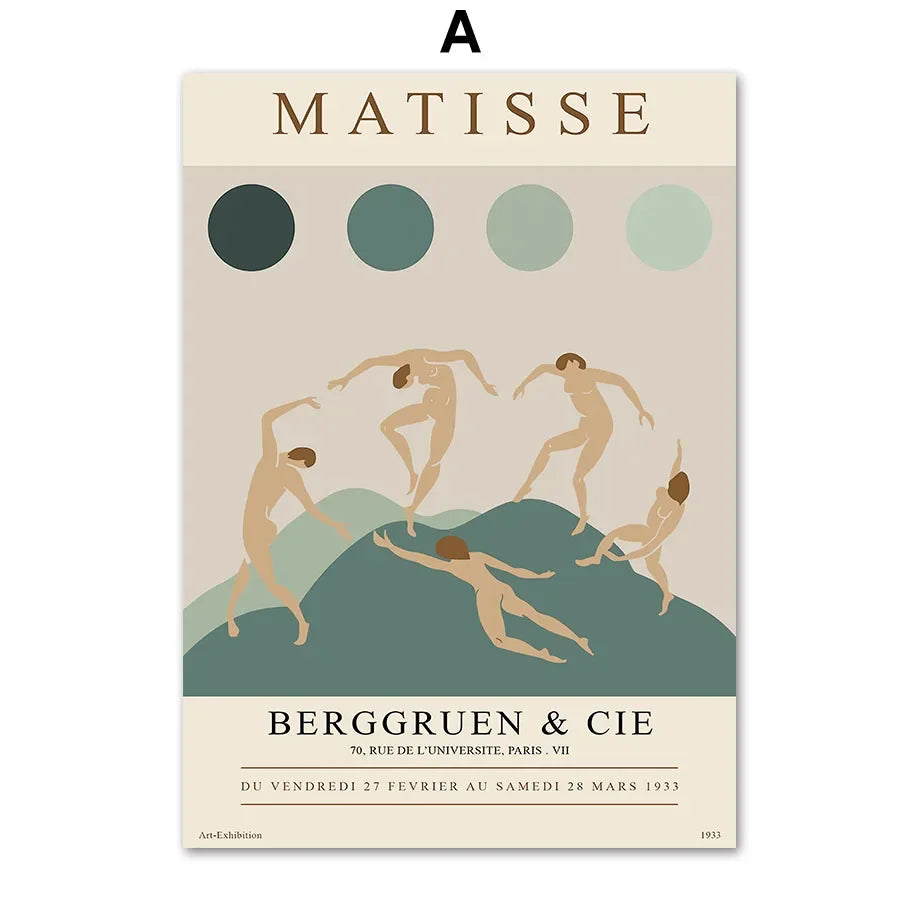 Matisse Canvas Flower Market Poster Wall Art