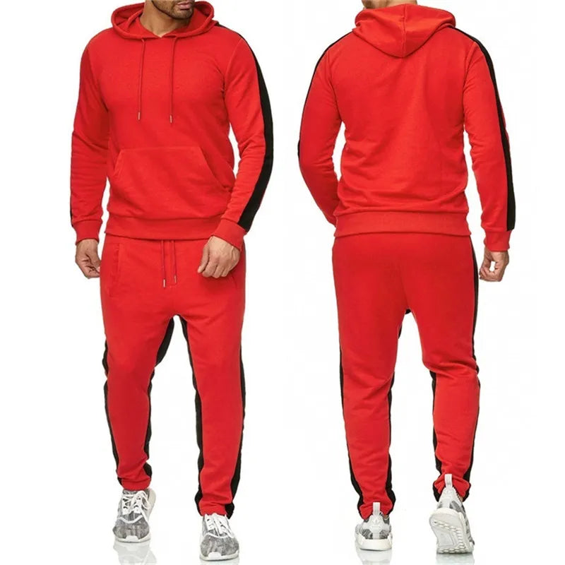 Men's 2 Piece Long Sleeve Moisture Wicking Hoodie
