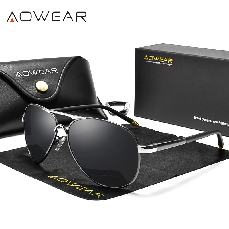 Men's Driving Polarized Aviator Sunglasses