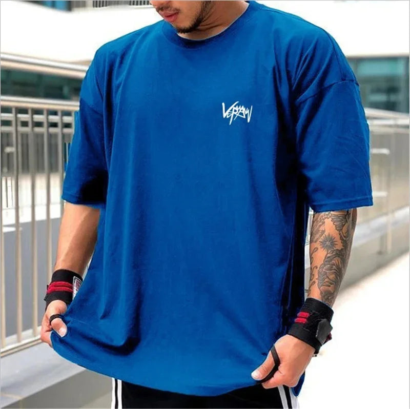 Men Half Sleeve Round Collar Sports T-Shirt