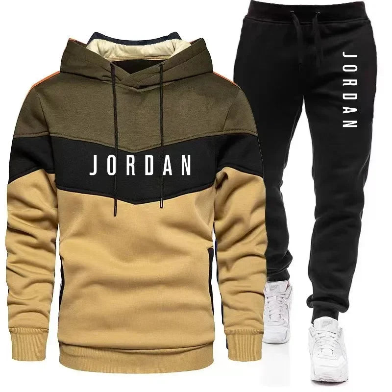 Men's Hooded Autumn Sports Tracksuit
