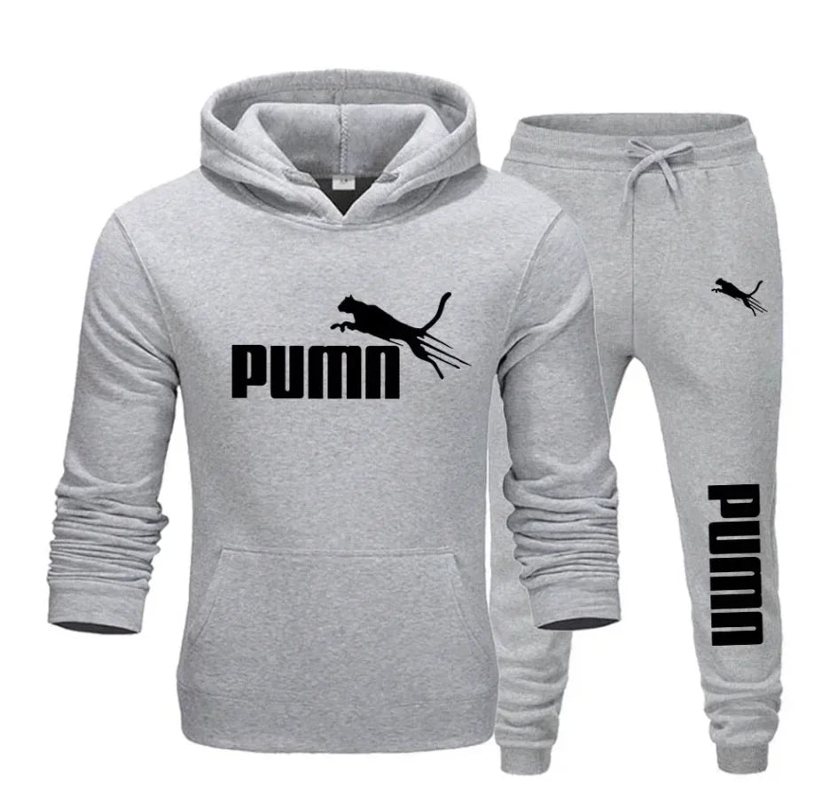 Men's Pullover Hooded Gym Tracksuit