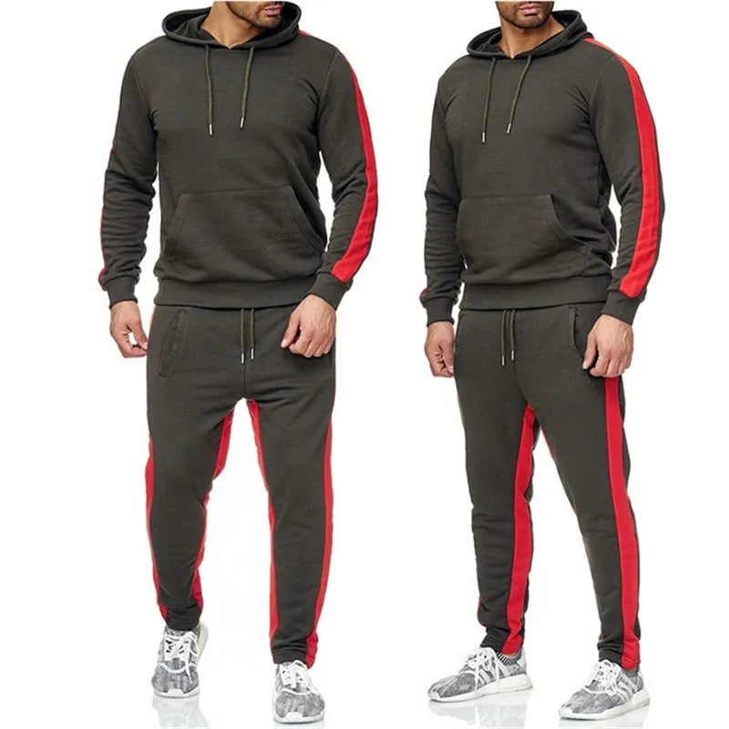 Men's 2 Piece Long Sleeve Moisture Wicking Hoodie
