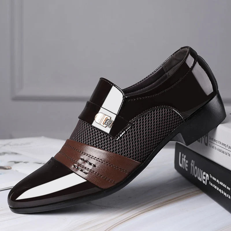 Men's Pointed Toe PU Leather Shoes