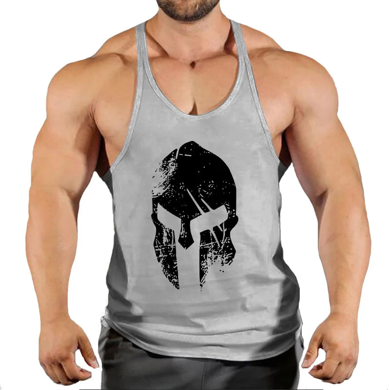 Men's Print Pattern Gym Singlet