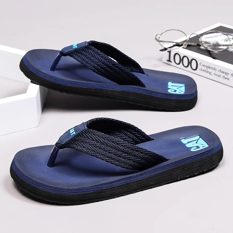 Men's Retro Outdoor Wide Strap Flip Flops