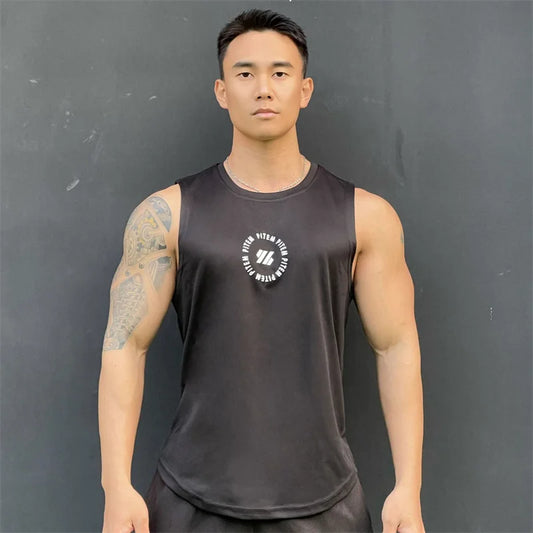 Men Sleeve Less Fitness Sport Tank Tops
