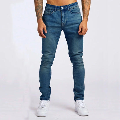 Men's Slim Fit Elastic Bootcut Denim Jeans