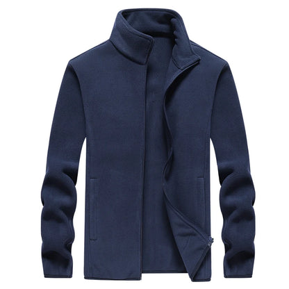Men's Winter Fleece Windbreaker Wool Lining Jackets